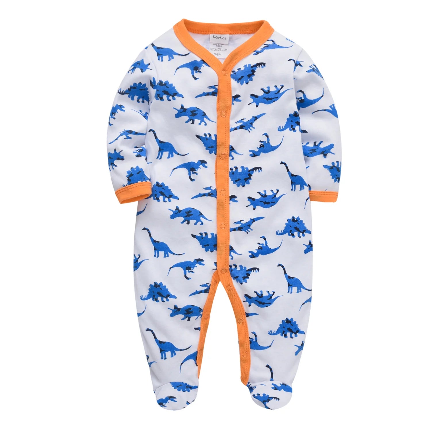1/3 Pcs Baby Boys Rompers Cartoon Print Overalls Cotton Infant Clothing Kids Jumpsuit Newborn Pajimas 0-3 Months